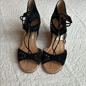Dolce Vita Black Heeled Sandals